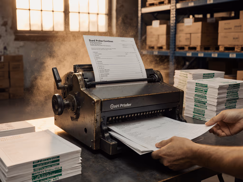 Industrial Dot Matrix Printers: Why Multipart Forms Still Matter