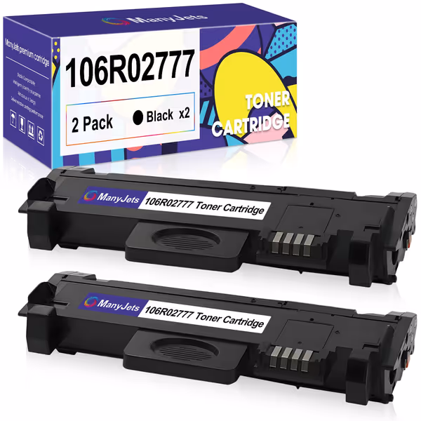 ManyJets 106R02777 Compatible Toner Cartridge (2-Pack)